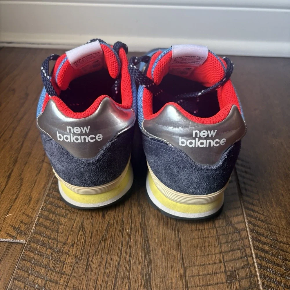 New Balance 574 Sneakers Size 7 EU 40 Kids/Boys Blue Red Silver New